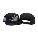 Black Tampa Bay Rays Gray Bottom Tropicana Field Side Patch New Era 9Fifty Snapback