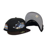 Black Tampa Bay Rays Brown Visor Gray Bottom Tropicana Field Side Patch New Era 59Fifty Fitted