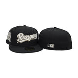  Black Glow In the Dark Texas Rangers Script Gray Bottom Final Season Side Patch New Era 59Fifty Fitted