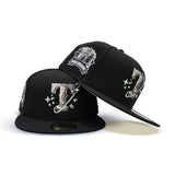 Black Texas Rangers Gray Bottom 1994-2019 Final Season Side Patch New Era 59Fifty Fitted