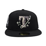 Black Texas Rangers Gray Bottom 1994-2019 Final Season Side Patch New Era 59Fifty Fitted