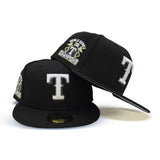 Black Texas Rangers Gray Bottom 2023 World Series Champions Side Patch New Era 59Fifty Fitted