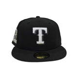 Black Texas Rangers Gray Bottom 2023 World Series Champions Side Patch New Era 59Fifty Fitted