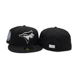 Black Toronto Blue Jays Gray Bottom 30th Season Side Patch New Era 59Fifty Fitted