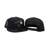 Black Toronto Blue Jays Multicolor Gray Bottom 40th Season Side Patch New Era 9fifty Snapback