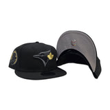 Black Toronto Blue Jays Multicolor Gray Bottom 40th Season Side Patch New Era 9fifty Snapback