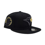 Black Toronto Blue Jays Multicolor Gray Bottom 40th Season Side Patch New Era 9fifty Snapback