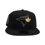 Black Toronto Blue Jays Multicolor Gray Bottom 40th Season Side Patch New Era 9fifty Snapback