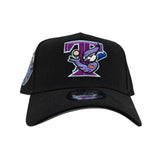 Black Toronto Blue Jays Curved Brim Gray Bottom 30th Season Side Patch New Era A-Frame 9Forty Snapback