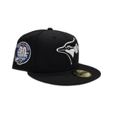 Black Toronto Blue Jays Gray Bottom 30th Season Side Patch New Era 59Fifty Fitted