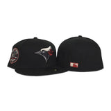 Black Toronto Blue Jays Gray Bottom 30th Season Side Patch New Era 59Fifty Fitted