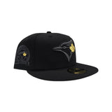 Black Toronto Blue Jays Gray Bottom 40th Season Side Patch New Era 59Fifty Fitted