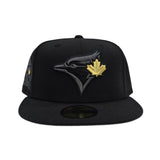 Black Toronto Blue Jays Gray Bottom 40th Season Side Patch New Era 59Fifty Fitted