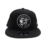 Black Trucker Brooklyn Nets Gray Bottom New Era 9Fifty Snapback