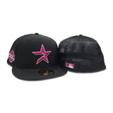 Black Trucker Houston Astros Gray Bottom 2005 World Series Side Patch New Era 59Fifty Fitted