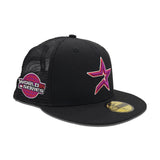 Black Trucker Houston Astros Gray Bottom 2005 World Series Side Patch New Era 59Fifty Fitted