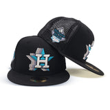 Black Trucker Houston Astros Gray Bottom Minute Maid Park Side Patch New Era 59Fifty Fitted