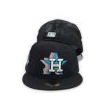 Black Trucker Houston Astros Gray Bottom Minute Maid Park Side Patch New Era 59Fifty Fitted