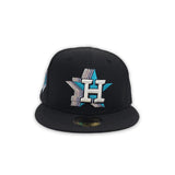 Black Trucker Houston Astros Gray Bottom Minute Maid Park Side Patch New Era 59Fifty Fitted