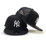 Black Trucker New York Yankees Gray Bottom New Era 9Fifty Snapback