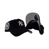 Black Velvet New York Yankees Statue of Liberty Curved Brim Gray Bottom 2000 World Series Side Patch New Era A-Frame 9Forty Snapback