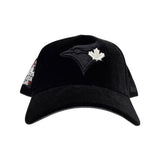 Black Velvet Toronto Blue Jays Curved Brim Gray Bottom 1991 All Star Game Side Patch New Era A-Frame 9Forty Snapback