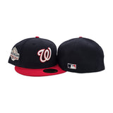 Navy Blue Washington Nationals Red Visor Gray Bottom 2018 All Star Game Side Patch New Era 59Fifty Fitted