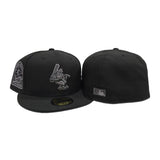 Black Mascot Baltimore Orioles Gray Bottom 30th Anniversary Side Patch New Era 59Fifty Fitted