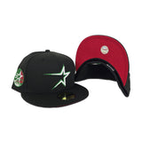 Black Houston Astros Red Bottom 35 Great Years Side patch New Era 59Fifty Fitted