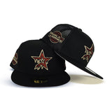 Black Houston Astros Drip Logo Pink Bottom 2005 World Series Side Patch New Era 59Fifty Fitted