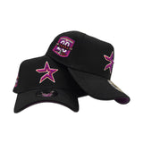 Black Houston Astros Curved Brim Grape Purple Bottom 20th Anniversary Side Patch New Era 9Forty Snapback