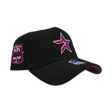 Black Houston Astros Curved Brim Grape Purple Bottom 20th Anniversary Side Patch New Era 9Forty Snapback