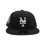 Black New York Mets Gray Bottom 50th Anniversary Side Patch New Era 59Fifty Fitted