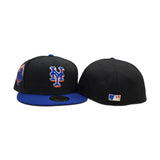 Black New York Mets Royal Blue Visor Gray Bottom 50th Anniversary Side Patch New Era 59Fifty Fitted