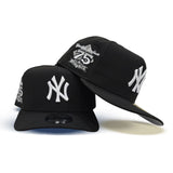 Black New York Yankees Curved Brim Gray Bottom 75th Anniversary Side Patch New Era 9Fifty A-Frame Snapback