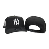 Black New York Yankees Curved Brim Gray Bottom 75th Anniversary Side Patch New Era 9Fifty A-Frame Snapback