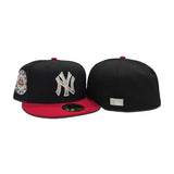 Black New York Yankees Red Visor Gray Bottom 1942 All Star Game Side Patch New Era 59Fifty Fitted