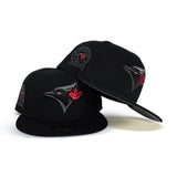 Black Toronto Blue Jays Gray Bottom 40th Season Side Patch New Era 59Fifty Fitted