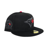 Black Toronto Blue Jays Gray Bottom 40th Season Side Patch New Era 59Fifty Fitted