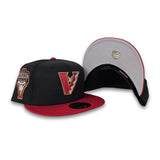 Black Upside Down Arizona Diamondbacks Red Visor Gray Bottom 1998 Inaugural Season New Era 59Fifty Fitted