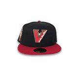 Black Upside Down Arizona Diamondbacks Red Visor Gray Bottom 1998 Inaugural Season New Era 59Fifty Fitted