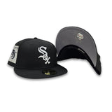 Black Chicago White Sox Gray Bottom 95 Years Side Patch New Era 59Fifty Fitted