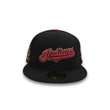 Black Trucker Cleveland Indians Green Bottom Cleveland Municipal Field Side Patch 59fifty Fitted