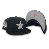Black Houston Astros Drip Logo Gray Bottom 45th Anniversary Side Patch New Era 59Fifty Fitted