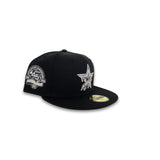 Black Houston Astros Drip Logo Gray Bottom 45th Anniversary Side Patch New Era 59Fifty Fitted