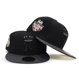 Black Kansas City Royals Dark Gray Visor Gray Bottom 2012 All Star Game Side Patch New Era 59Fifty Fitted