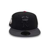 Black Kansas City Royals Dark Gray Visor Gray Bottom 2012 All Star Game Side Patch New Era 59Fifty Fitted