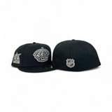 Black Los Angeles Kings Crown Logo Gray Bottom 2017 LA All Star Game Side Patch New Era 59Fifty Fitted