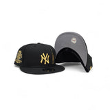 Black New York Yankees Gold Statue of Liberty Gray Bottom 2000 World Series Champions Side Patch New Era 9Fifty Snapback