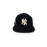 Black Velvet New York Yankees Grey Bottom 100th Anniversary Side Patch New Era 59Fifty Fitted